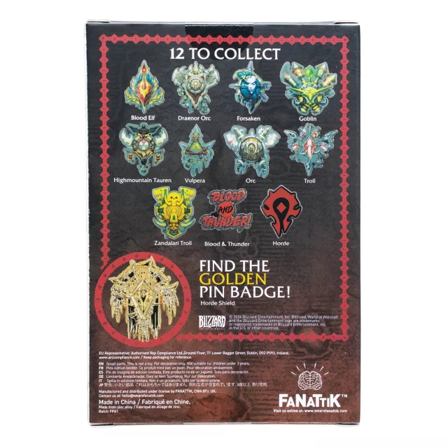 Odznak World of Warcraft - Horde (náhodný výber) - Pin