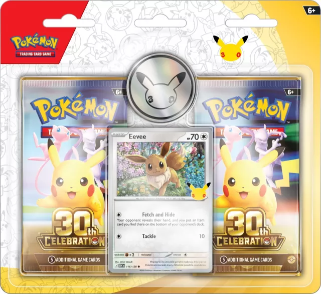Kartová hra Pokémon TCG: 30th Celebration - 2-Pack Blister - Zberateľská kartová hra TCG