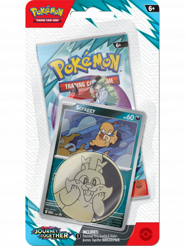 Kartová hra Pokémon TCG: Scarlet & Violet - Journey Together Checklane Blister booster (Scraggy)