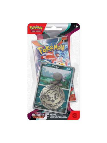 Kartová hra Pokémon TCG: Scarlet & Violet - Obsidian Flames Checklane Blister booster (Wooper)