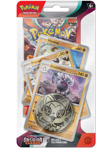 Kartová hra Pokémon TCG: Scarlet & Violet - Obsidian Flames Premium Checklane Blister booster (Annihilape)