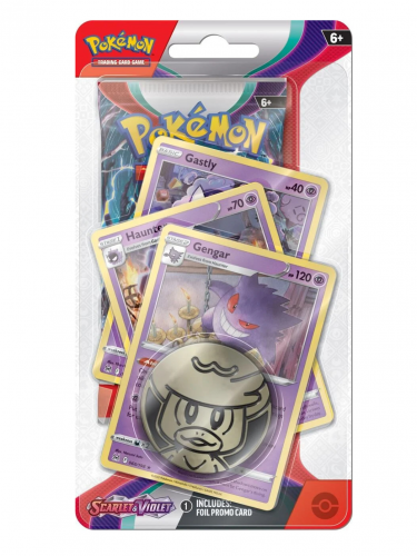 Kartová hra Pokémon TCG: Scarlet & Violet - Premium Checklane Blister booster (Gengar)