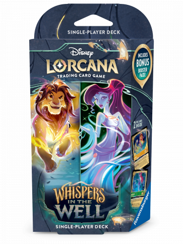 Kartová hra Lorcana: Whispers in the Well - Amber / Emerald Starter Deck (Simba & Megara)
