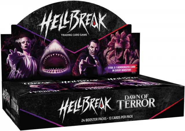 Kartová hra Hellbreak TCG: Dawn of Terror - Booster Box (24 boosterov) - Zberateľská kartová hra TCG