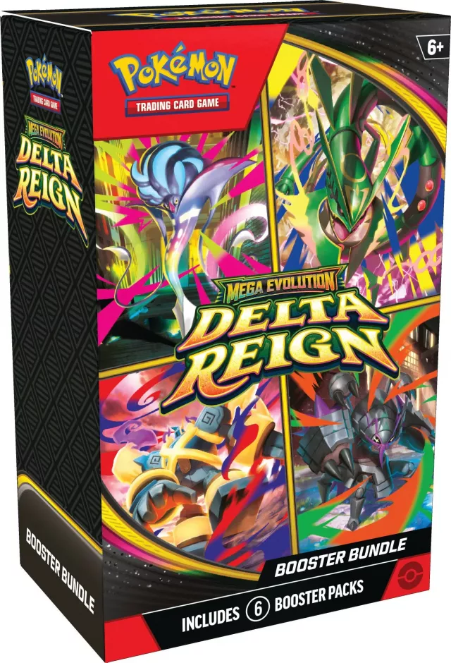 Kartová hra Pokémon TCG: Mega Evolution - Delta Reign - Booster Bundle (6 boosterov) - Zberateľská kartová hra TCG