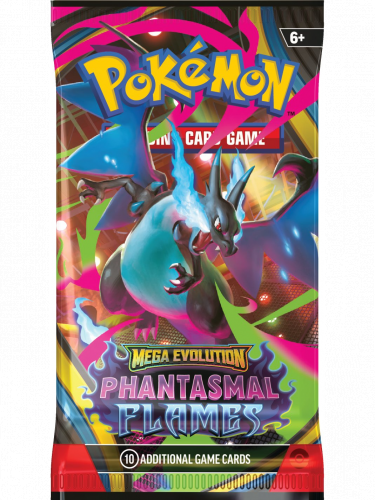 Kartová hra Pokémon TCG: Mega Evolution - Phantasmal Flames Booster (10 kariet)