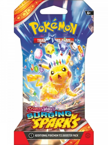 Kartová hra Pokémon TCG: Scarlet & Violet - Surging Sparks 1 Blister Booster (10 kariet)