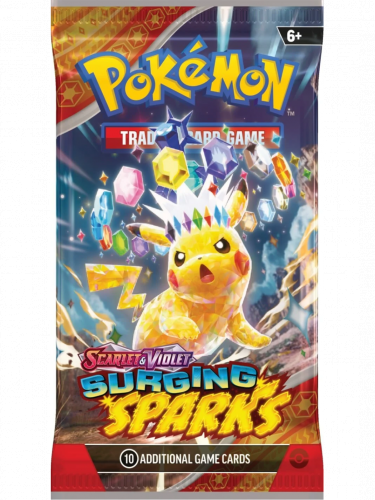 Kartová hra Pokémon TCG: Scarlet & Violet - Surging Sparks Booster (10 kariet)