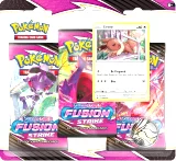 Kartová hra Pokémon TCG: Sword & Shield Fusion Strike - 3-Pack Blister booster (Eevee)