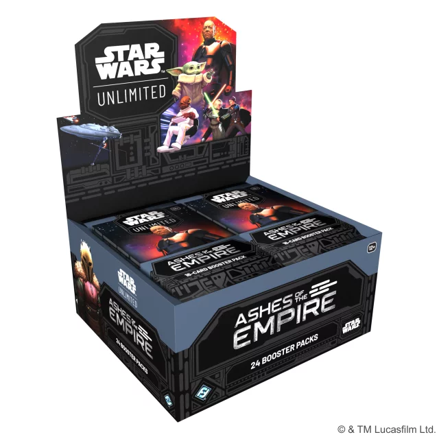 Karetní hra Star Wars: Unlimited - Ashes of the Empire Booster Box (24 boosterů) - Zberateľská kartová hra TCG