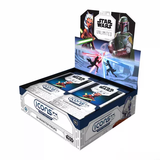 Kartová hra Star Wars: Unlimited - Icons Booster Box (24 boosterov) - Zberateľská kartová hra TCG