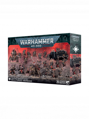 W40k: Battleforce: Chaos Space Marines - Hellforged Warband (20 figúrok)