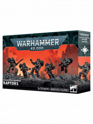 W40k: Chaos Space Marine Raptors (5 figúrok)