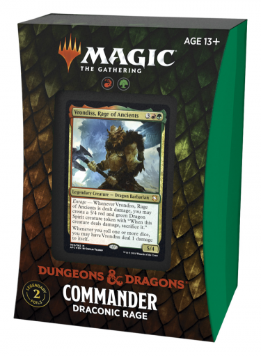 Kartová hra Magic: The Gathering Dungeons and Dragons: Adventures in the Forgotten Realms - Draconic Rage (Commander Deck)