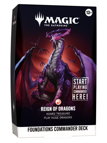 Kartová hra Magic: The Gathering - Foundations Commander Deck - Reign of Dragons