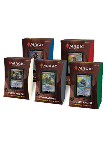Kartová hra Magic: The Gathering Strixhaven - Commander Deck Set (5 balíčkov)
