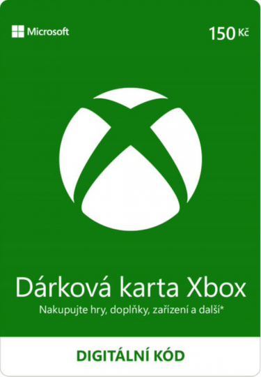 Microsoft Xbox Live - Darčeková karta 150 kč [pre CZ účty] - digital (XONE)