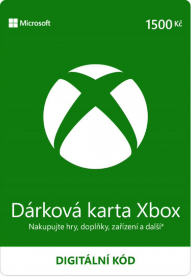 Microsoft Xbox Live - Darčeková karta 1500 kč [pre CZ účty] - digital (XONE)