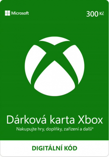 Microsoft Xbox Live - Darčeková karta 300 kč [pre CZ účty] - digital (XONE)