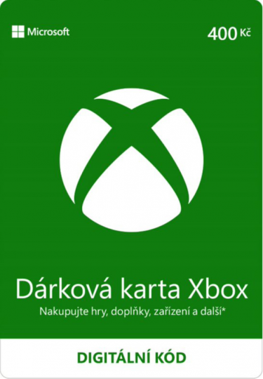Microsoft Xbox Live - Darčeková karta 400 kč - [pre CZ účty] - digital (XONE)