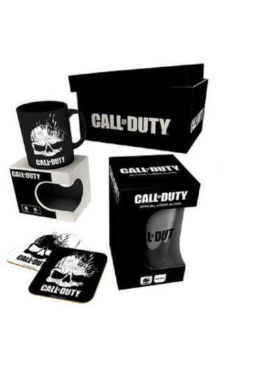 Darčekový set Call of Duty: Black Ops 4 - hrnček, pohár, podtácky