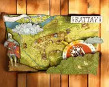 Hodiny Kingdom Come: Deliverance II - Mapa Ratají (Rattay) - Z dreva