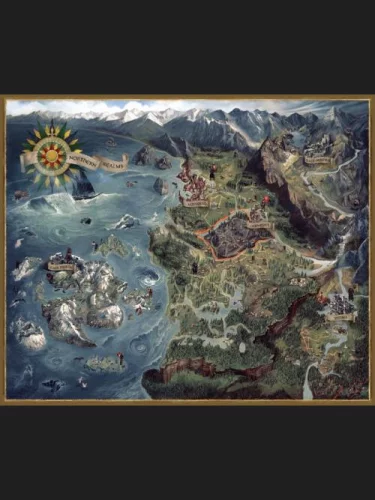 Puzzle Zaklínač - Mapa severných kráľovstiev