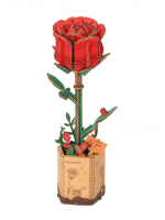 Stavebnica - Červená ruža (drevená)