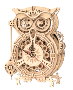 Stavebnica - Hodiny Sova (drevená)