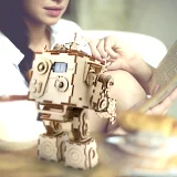 Stavebnica - Hracia skrinka robot Orpheus (drevená)