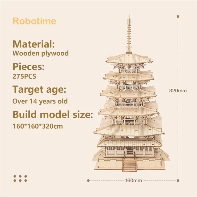Stavebnica - Pagoda (drevená)