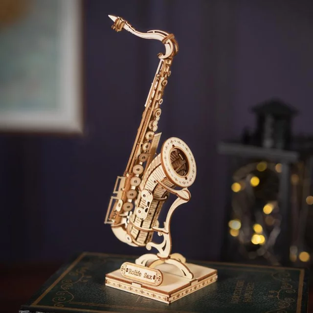 Stavebnica - Saxofon (drevená)