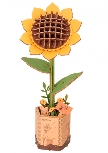 Stavebnica - Sunflower (drevená)