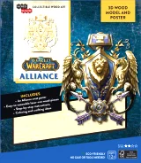 Stavebnica World of Warcraft - 3D Alliance (drevená)
