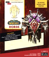 Stavebnica World of Warcraft - 3D Horde (drevená)