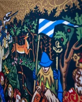 Tapestry Kingdom Come: Deliverance II - Iluminace Vlašský dvůr (obraz na textilu)