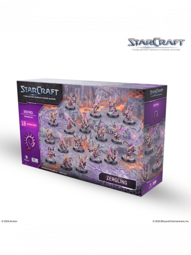 Stolová hra StarCraft – Tabletop Miniature Game – Zergling – Expansion Set (18 figúrok)