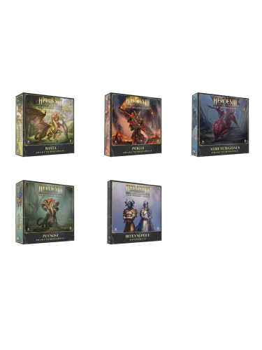 Výhodný set Heroes of Might and Magic - Stolová hra Heroes of Might and Magic III CZ (set 5 rozšírení)