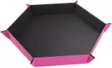 Dice Tray Gamegenic - Magnetic - Hexagonal Black/Pink - Kocky a doplnky
