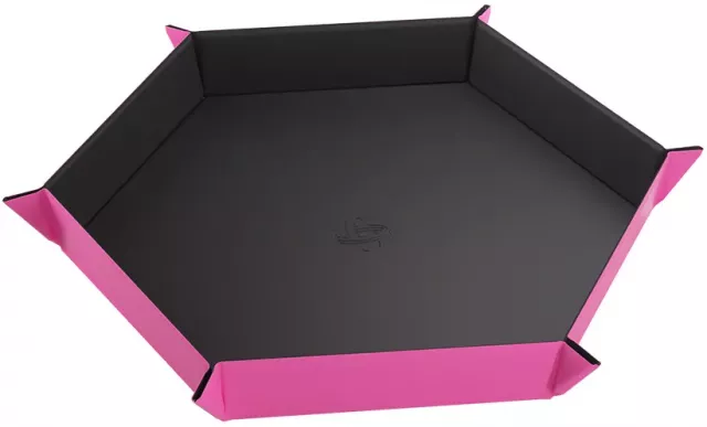 Dice Tray Gamegenic - Magnetic - Hexagonal Black/Pink - Kocky a doplnky