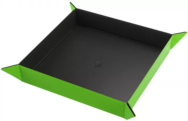 Dice Tray Gamegenic - Magnetic - Square Black/Green - Kocky a doplnky