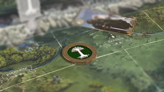 Kovová mince výzvy Pán prstenů: Konfrontace