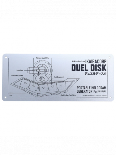 Zberateľská ceduľa Yu-Gi-Oh! - Duel Disk Schematic Limited Edition