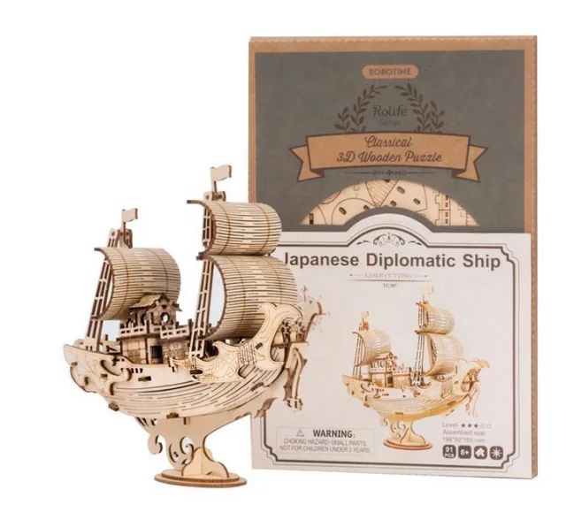 Stavebnica - Japonská diplomatická loď (drevená)
