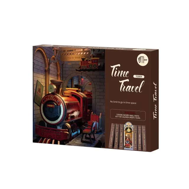 Stavebnica - zarážka na knihy Time Travel (drevená)