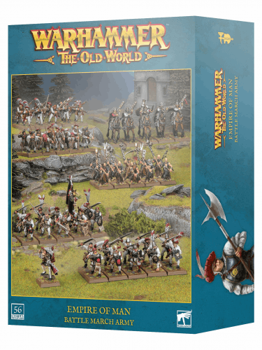 Warhammer The Old World - Empire of Man - Battle March Army (56 figúrok)