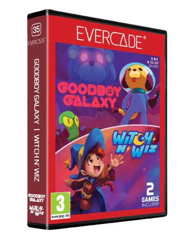 Cartridge pre retro herné konzoly Evercade - Goodboy Galaxy & Witch n' Wiz (PC)