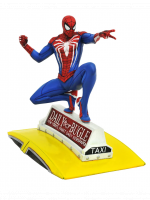 Figúrka Spider-Man - Spider-Man On Cab Diorama (DiamondSelectToys) (poškodený obal)