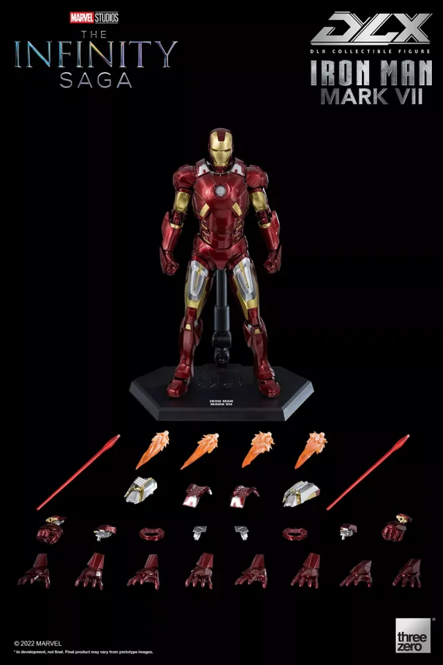 Figúrka Avengers - Iron Man MK 7 DLX A (Threezero)