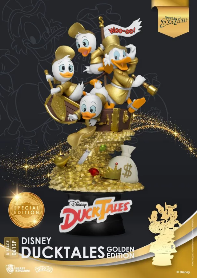 Figúrka Disney - DuckTales Golden Diorama (Beast Kingdom)